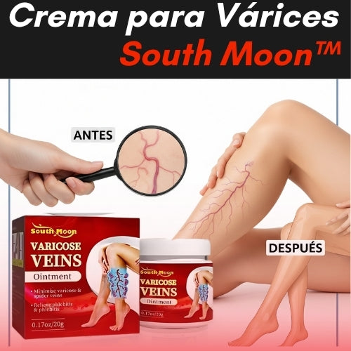 South Moon™ - (Crema para Várices) Piernas más ligeras, piel más sana.