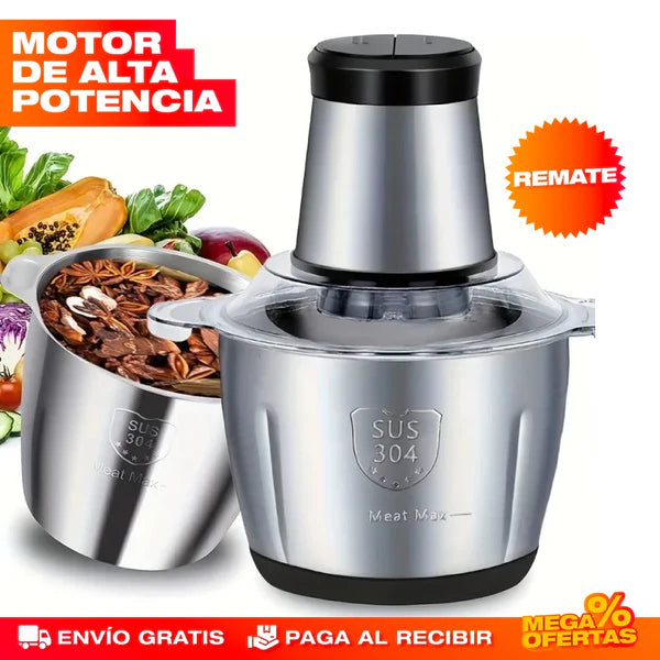 MOLINO PICADOR ELÉCTRICO ACERO INOXIDABLE 🔥2 LITROS🔥