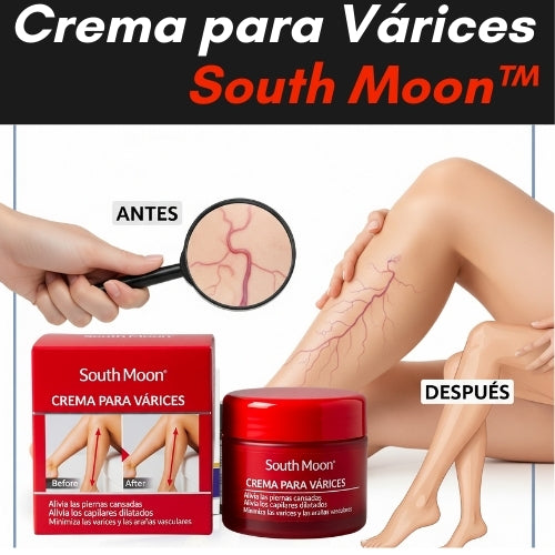 South Moon™ - (Crema para Várices) Piernas más ligeras, piel más sana.
