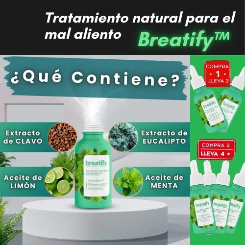 2x1  Breatify™ (Tratamiento natural para el mal aliento)