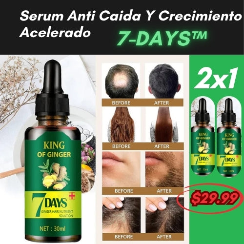 7-DAYS™  (Serum Anti Caida Y Crecimiento Acelerado) 2X1